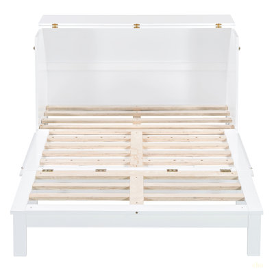 Lit escamotable avec tiroir et un ensemble de prises et de ports USB, design moderne