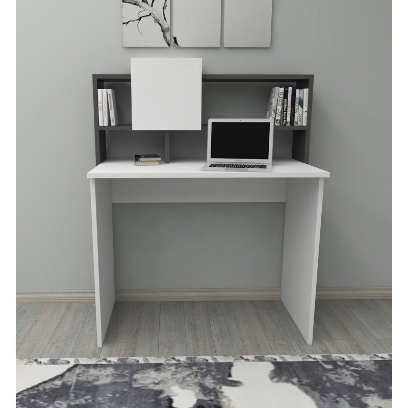 Bureau Hango, Blanc / gris anthracite