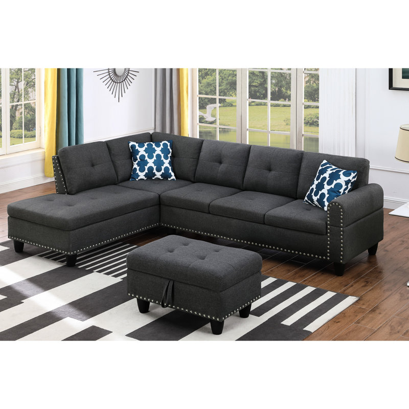 Faux Leather Sectional