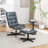 Furniture Arlena 2-Piece Seating Set, Faux Leather Tufted Traci and Ottoman, Adjustable and Swivel for Modern Interiors-734350374