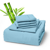 Premium Rayon From Bamboo Blend Sheet Set With Deep Pockets, Cooling and Breathable