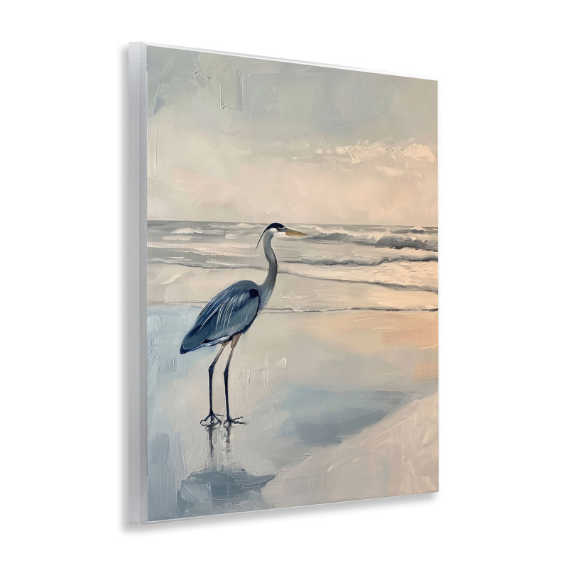  "Heron on Classic Coast" par Petal Prints Design