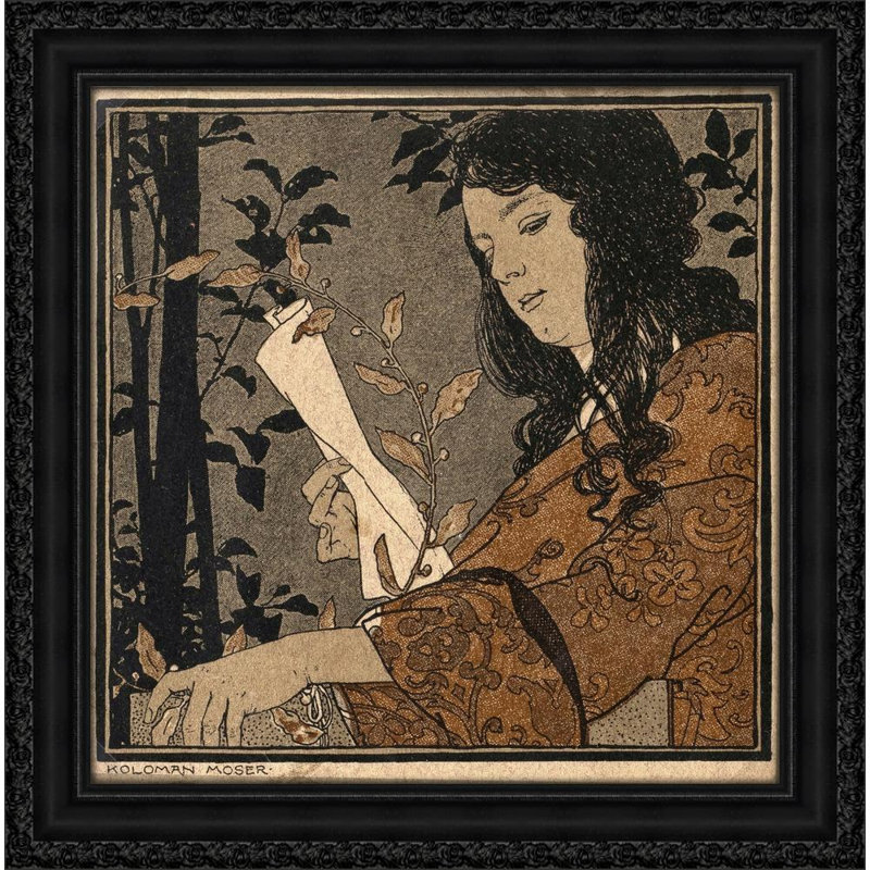 Lesendes Maädchen (vers 1910), H 20 po x l 20 po