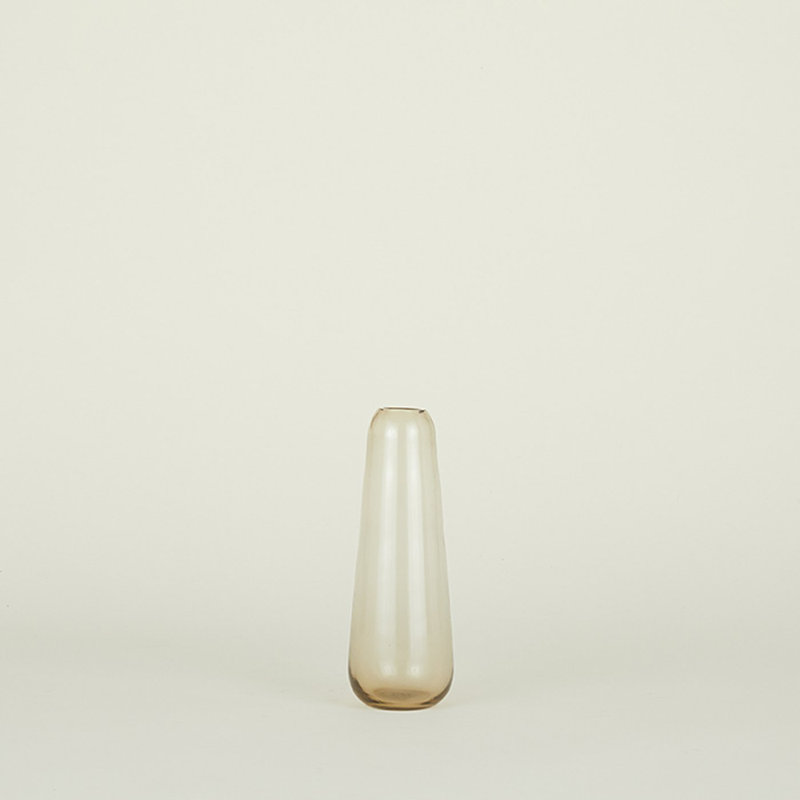 Aurora 9'' Glass Table Vase, Smoke