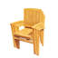 Wave Outdoor Teak Dining Armchair