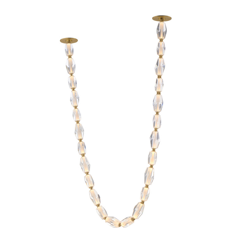 13 - Light LED Flush Mount, Gold