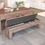 Banc de rangement Bonker brun