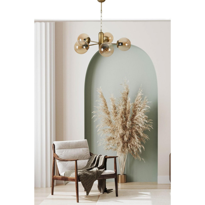 Chandle Chandelier, Gold/Amber