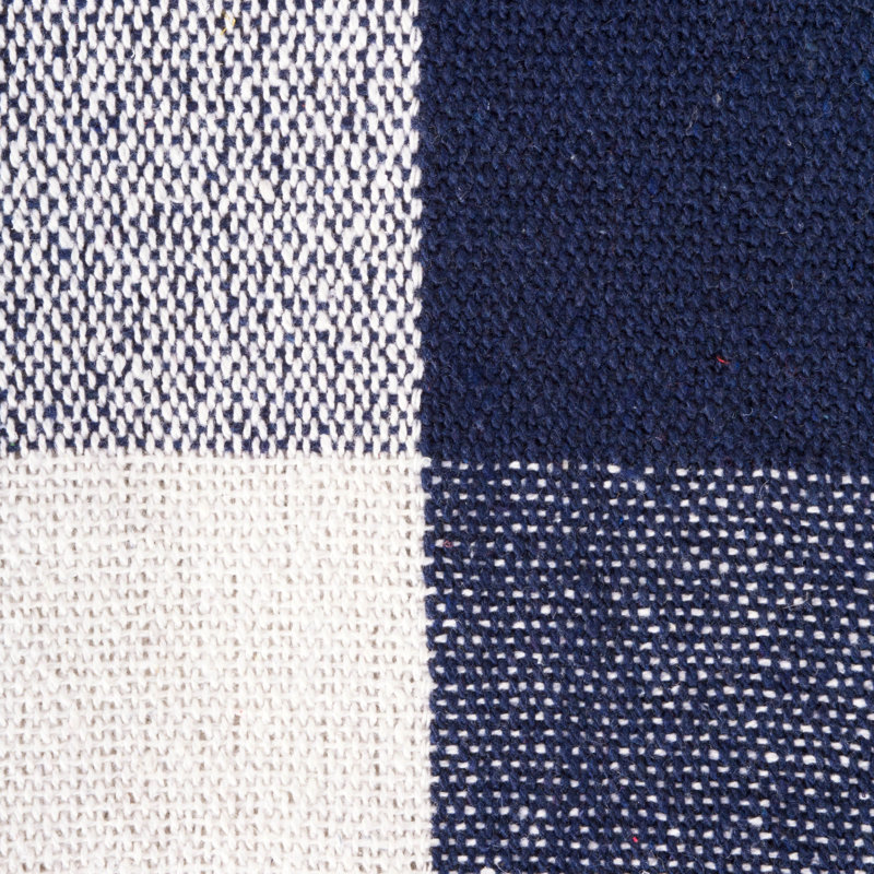 Hand Woven Throw Blanket, Navy