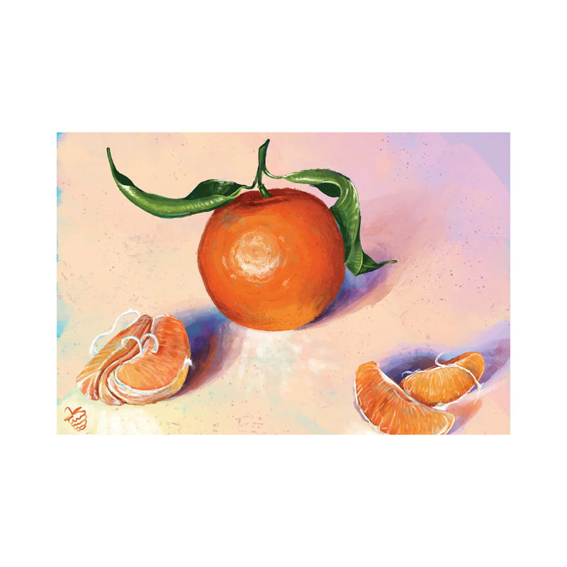 «A Tangerine Study», reproduction d'art mural