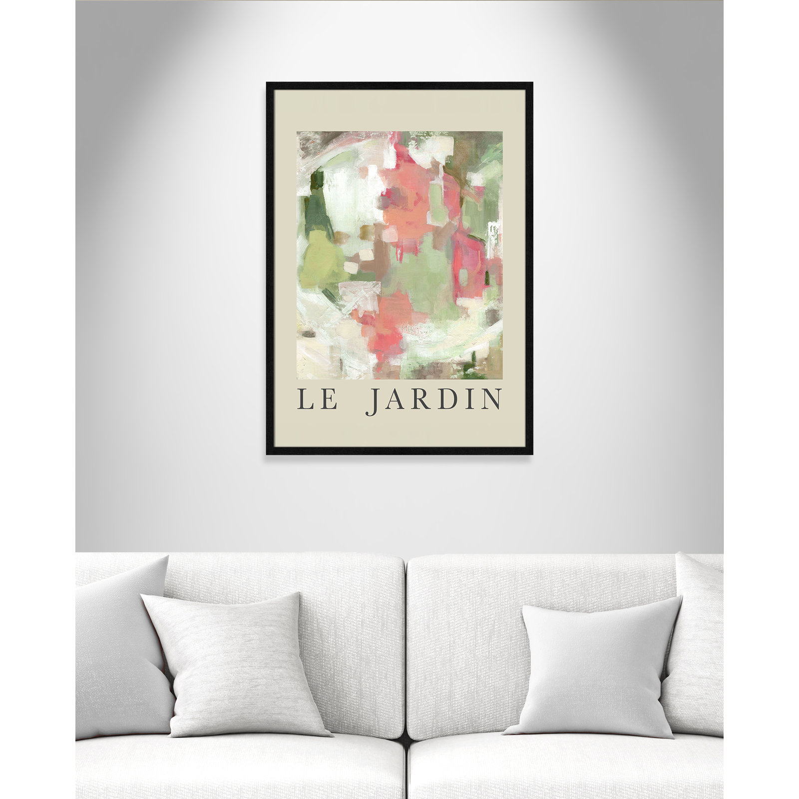 Botanical Poster Collection "Le Jardin" Print by Carol Robinson, No, Black Single Picture Frame, 35.5" H x 25.5" W x 0.75" D