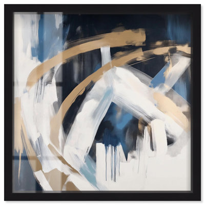 Décoration murale moderne Golden Vortex II Shadowbox par Art Remedy
