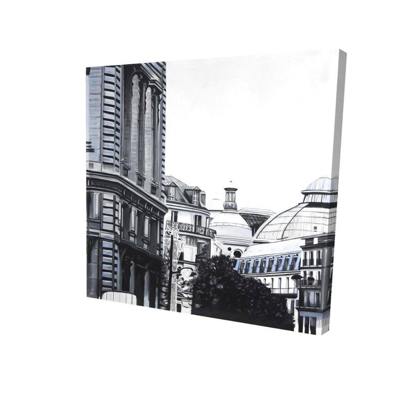 Historic Downtown Bedroom Canvas - Hyperrealist Home Decor