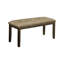 Bench, Rectangular, Dining Room, Entryway, Kitchen, Hallway, Upholstered, Wood, Fabric, Solid Wood, Transitional