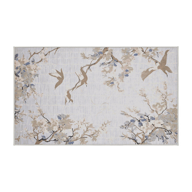 Tapis blanc soyeux et moelleux, Tapis de couloir 2 pi x 4 pi