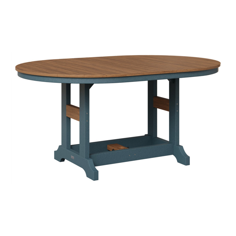 Table de bar Berlin Classic, Ardoise, Acajou antique, H 39,5 po x l 44 po x P 64 po