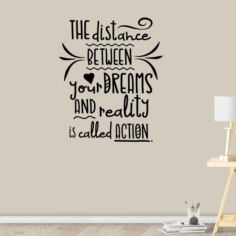 Text & Numbers Wall Decal, Black
