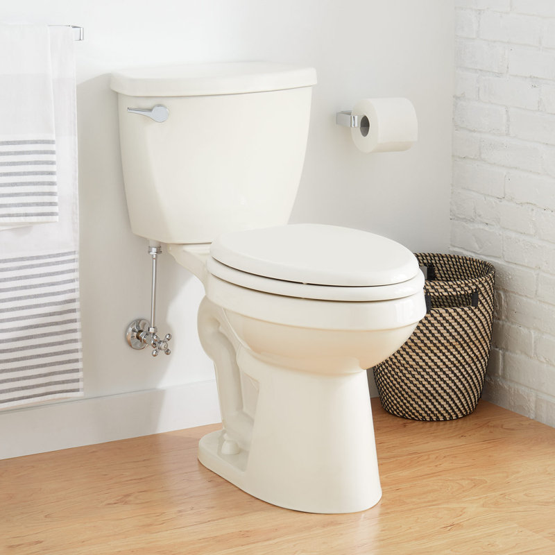 Bradenton Two-Piece Elongated Toilet With 12" Rough-In - 16" Bowl Height - Right Hand, White, Left-Hand