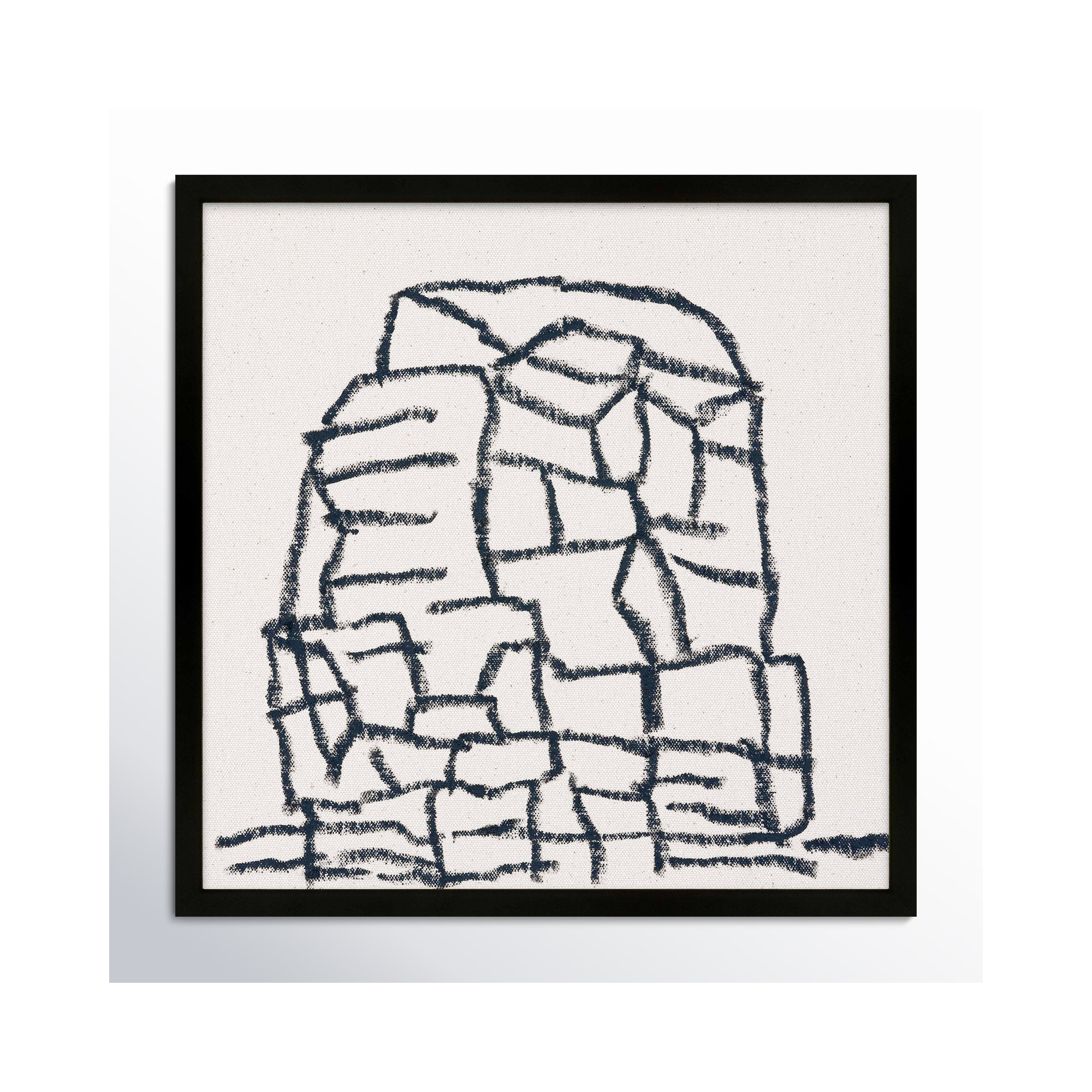 Outcropping by Stephanie Dennis, 20" H x 20" W  x 1.25" D, Black