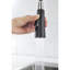 Robinet de cuisine noir mat avec douchette rétractable, acier inoxydable de 1,8 gal / min, distributeur de savon pour évier, robinet d'évier à corrosion, distributeur en acier,