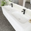 Meuble-lavabo flottant blanc l 60 po x P 18 po x H 16 po Massaline