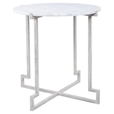 Salonika Marble Cross Legs End Table