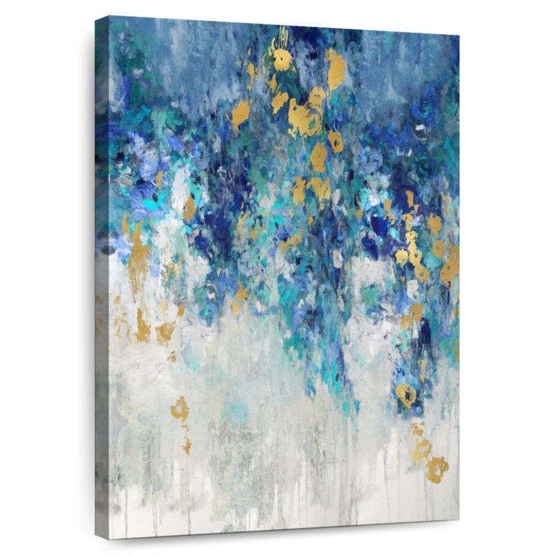 Avery Cascading Blues I, 51" H x 34" W