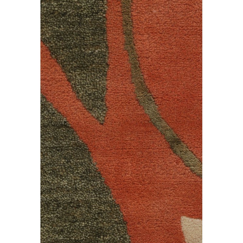 Hand Knotted Geometric Area Rug, Rectangle 10' x 14'