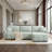 110" Modular L-Shaped Sectional Sofa with Ottoman - Plush Boucle Fabric, High-Density Foam & Free-Combination Design for Living Rooms-438694072