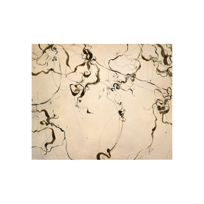 " Scribbled " by Chelsea Art Studio, 24" H x 30" W x 1.5" D, Knife Gel