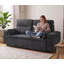 2 Seater Loveseat with Folding Sofa Bed