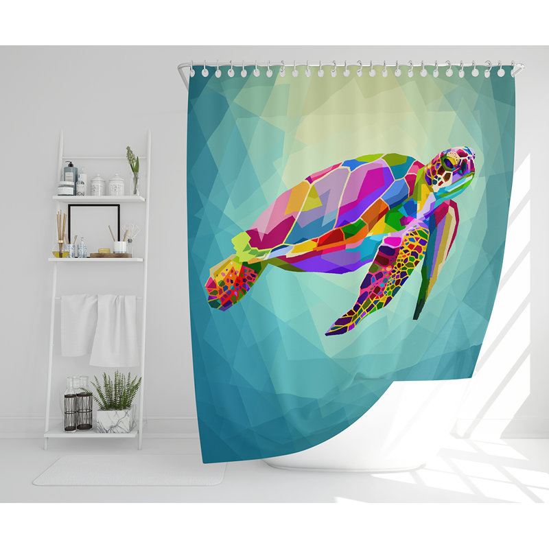 Eliyahu Polyester Shower Curtain
