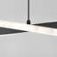 Luminaire suspendu linéaire intégré Wrought Studio Finley, 3 cts, noir