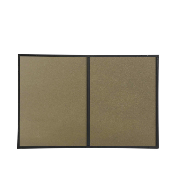 Sabine Metal Rectangle Wall Mirror, 42" x 28", Black