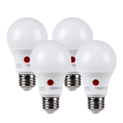 Dusk to Dawn A19 Outdoor LED Light Bulb, Daylight, Auto On/Off, UL FCC DOE Listed, E26/Medium (Standard)