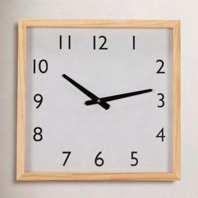 Apia Solid + Manufactured Wood Wall Clock