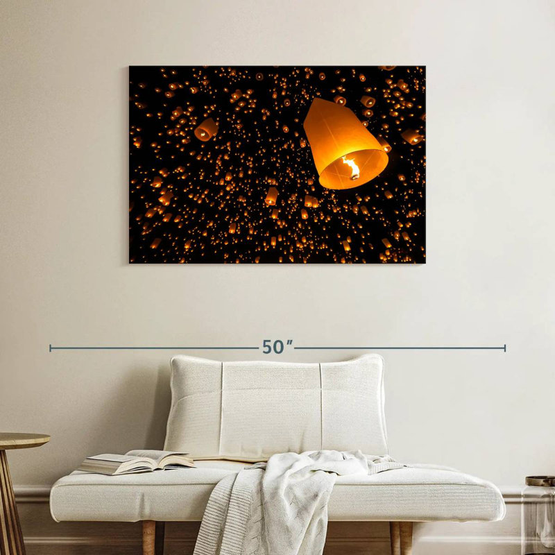 Rorry Lanterns In The Sky, 26" H x 39" W
