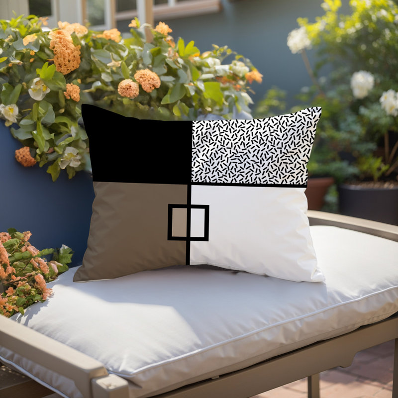 Coussin lombaire réversible intérieur / extérieur Looma, Rectangle H 14 po x l 20 po