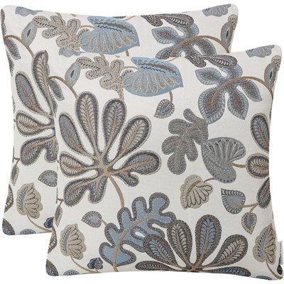  Housse de coussin intérieure / extérieure en coton mélangé