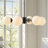 6-Light Dimmable Modern Sputnik Chandelier with Glass Globes in Black-537583918-538134913