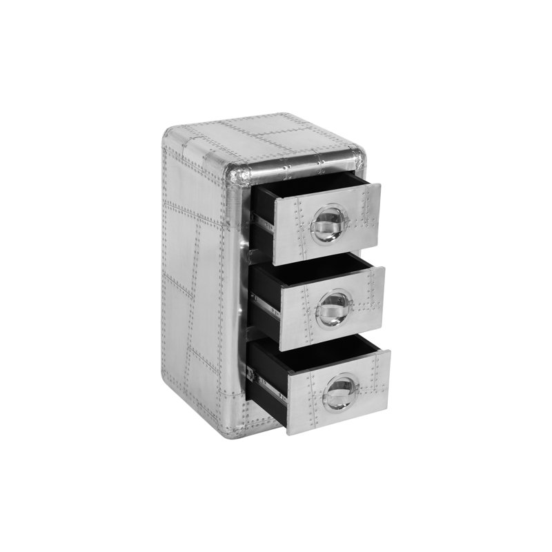Armoire et table d'appoint 3 tiroirs Shiny