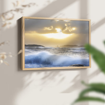 Crash of the Ocean -Framed Print - Restickable