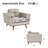 Chenille Armchair With Solid Wood Legs-2136371746