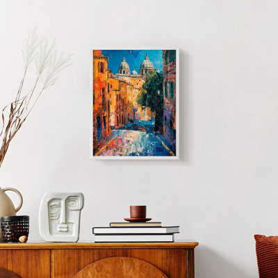 LANDSCAPES Series CCCLII  -Premium Framed Print -Ready to Hang - No Nails Required