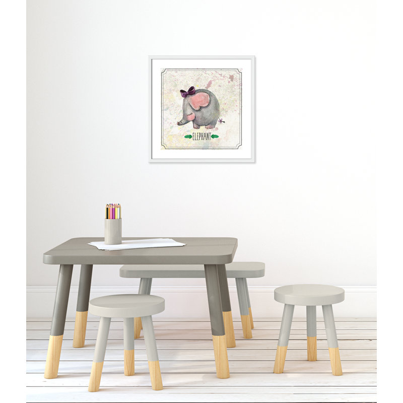 Adhésif décoratif 3 pi Jungle Day, Encadré de boîte blanc, 22.5" H x 22.5" W x 1.18" D