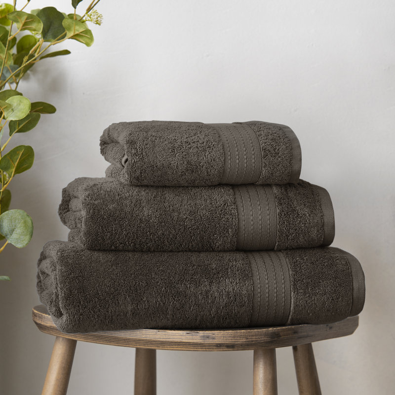 Supima Cotton 100% Cotton, Charcoal Grey, Hand Towel