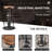 Set Of 4 Antique Industrial Round Bottom Adjustable Height Cafe Coffee Retro Vintage Stylish Water Pipe Design Pub Kitchen Bar Stool-1670684497
