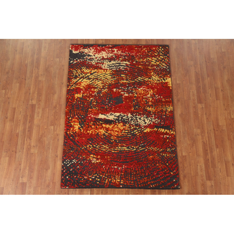 Tapis à motif abstrait All-Over 5 x 7