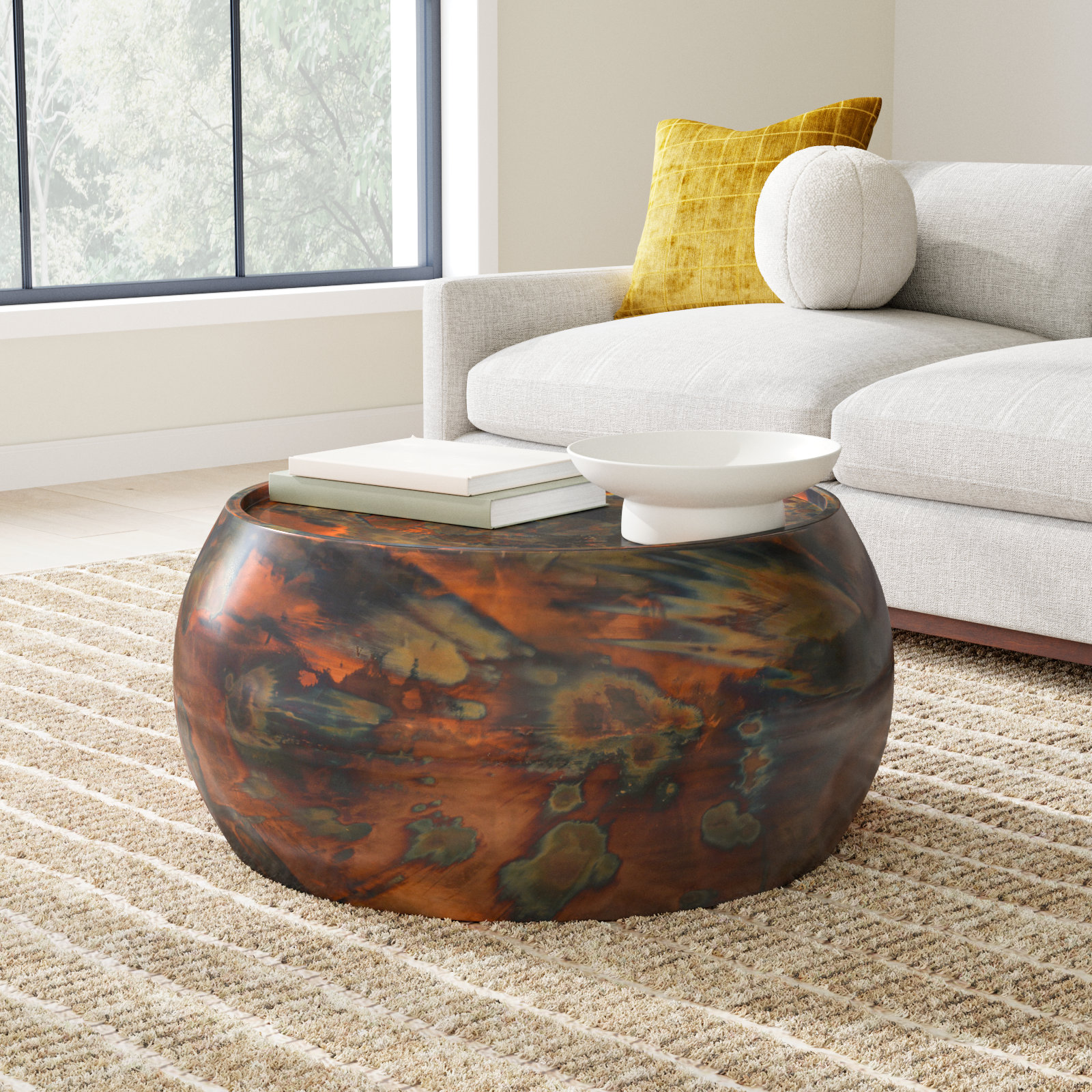 Peregrina 37" Drum Coffee Table