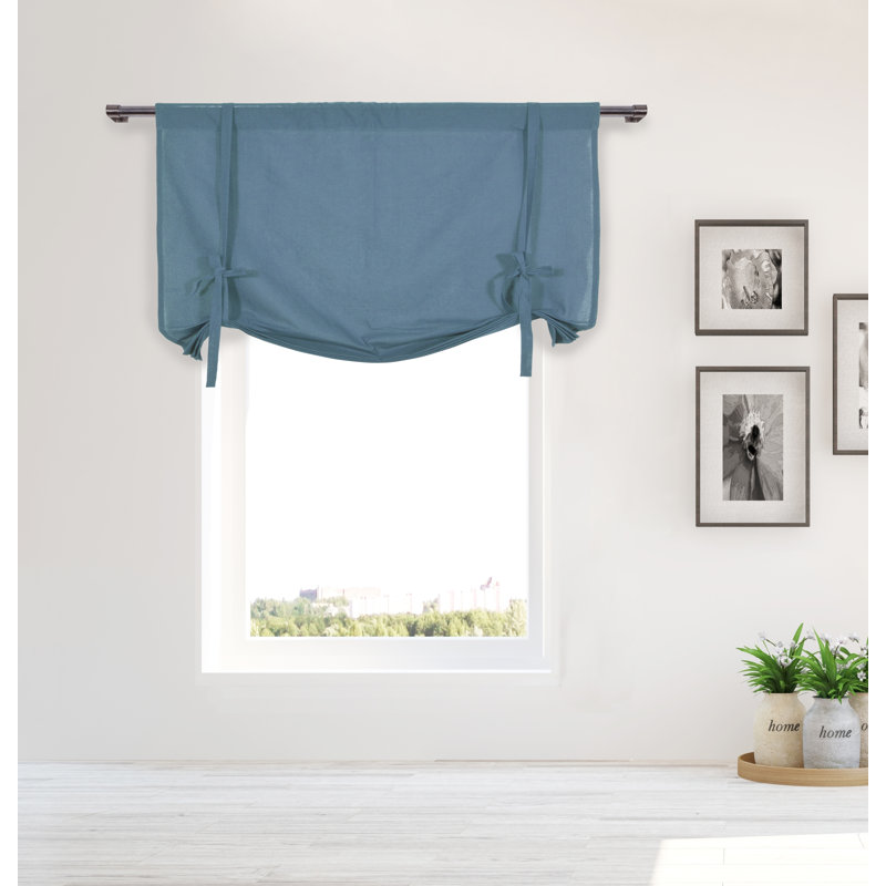 Hardesty Cotton Room Darkening Curtain Single Panel, Slate Blue